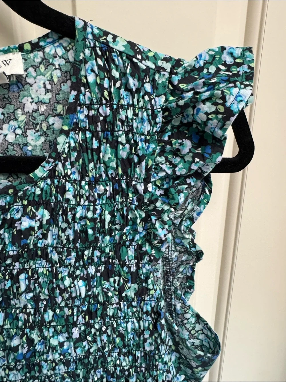 J. Crew smocked top